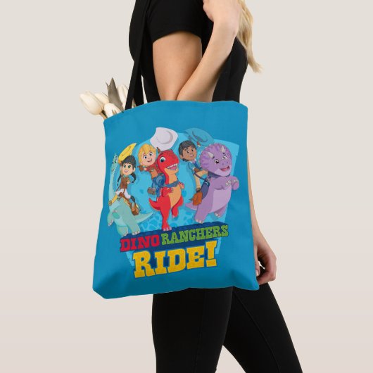 Dino Ranch | De ranchers rijden! Tote Bag (Dichtbij)