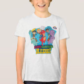 Dino Ranch | De ranchers rijden! Tri-Blend Shirt (Voorkant)