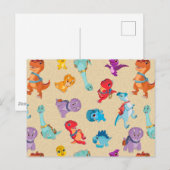 Dino Ranch | Een dinosaurus avontuur patroon Briefkaart (Voorkant / Achterkant)