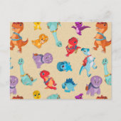 Dino Ranch | Een dinosaurus avontuur patroon Briefkaart (Voorkant)