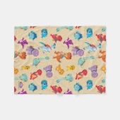 Dino Ranch | Een dinosaurus avontuur patroon Fleece Deken (Voorkant (Horizontaal))