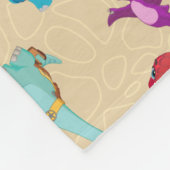 Dino Ranch | Een dinosaurus avontuur patroon Fleece Deken (Hoek)