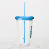 Dino Ranch | Leuke en kleurrijke dinosaurus Acryl Drinkbeker (Rechts)