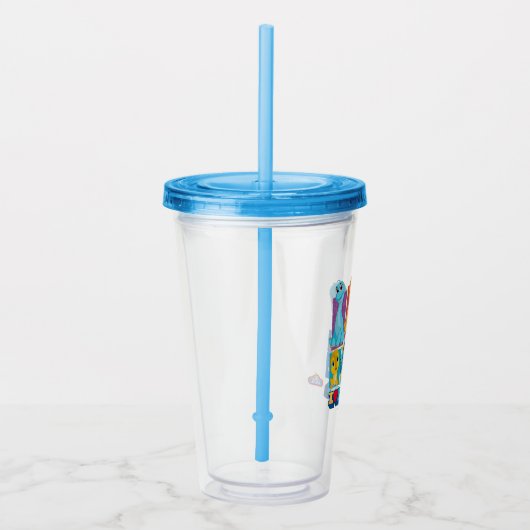 Dino Ranch | Leuke en kleurrijke dinosaurus Acryl Drinkbeker (Rechts)