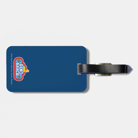 Dino Ranch | Leuke en kleurrijke dinosaurus Bagagelabel (Achterkant horizontaal)