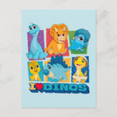 Dino Ranch | Leuke en kleurrijke dinosaurus Briefkaart (Voorkant)