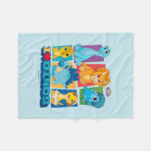 Dino Ranch | Leuke en kleurrijke dinosaurus Fleece Deken (Voorkant (Horizontaal))