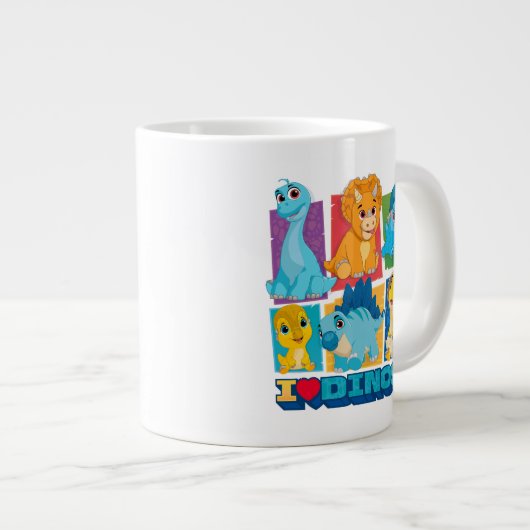 Dino Ranch | Leuke en kleurrijke dinosaurus gigant Grote Koffiekop (Voorkant rechts)