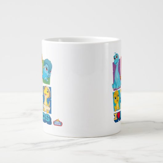 Dino Ranch | Leuke en kleurrijke dinosaurus gigant Grote Koffiekop (Voorkant)