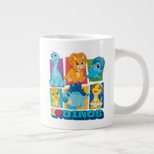 Dino Ranch   Leuke en kleurrijke dinosaurus gigant Grote Koffiekop