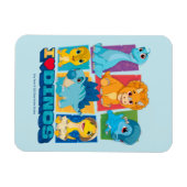 Dino Ranch | Leuke en kleurrijke dinosaurus Magneet (Horizontaal)