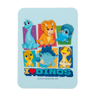 Dino Ranch   Leuke en kleurrijke dinosaurus Magneet