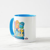 Dino Ranch | Leuke en kleurrijke dinosaurus Mok (Voorkant links)