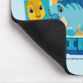 Dino Ranch | Leuke en kleurrijke dinosaurus Muismat (Hoek)