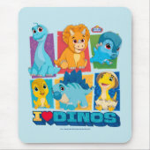 Dino Ranch | Leuke en kleurrijke dinosaurus Muismat (Voorkant)