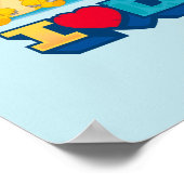 Dino Ranch | Leuke en kleurrijke dinosaurus Poster (Hoek)