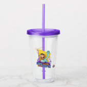 Dino Ranch | Min en Clover Acryl Drinkbeker (Voorkant)