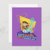 Dino Ranch | Min en Clover Briefkaart (Voorkant / Achterkant)