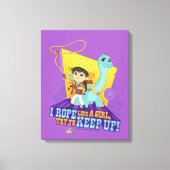 Dino Ranch | Min en Clover Canvas Afdruk (Voorkant)