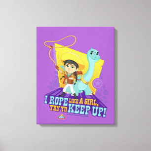 Dino Ranch   Min en Clover Canvas Afdruk