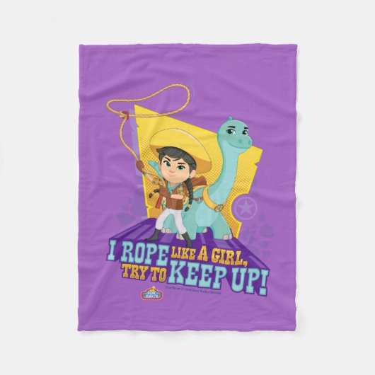 Dino Ranch | Min en Clover Fleece Deken (Voorkant)