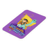 Dino Ranch | Min en Clover Magneet (Linkerzijde)