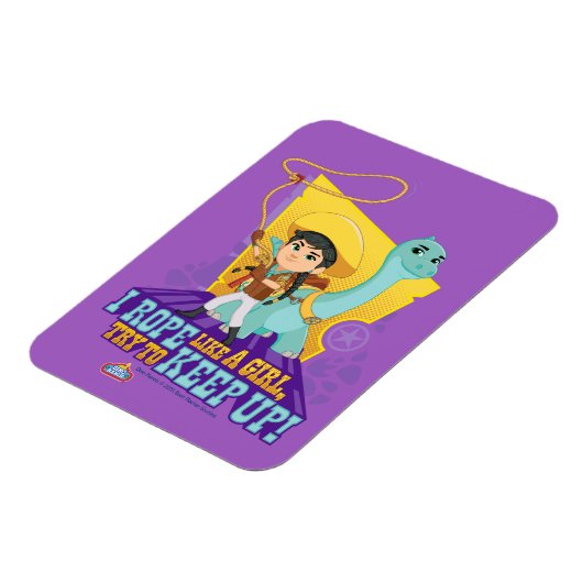 Dino Ranch | Min en Clover Magneet (Linkerzijde)