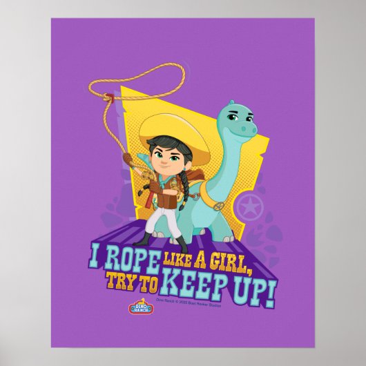 Dino Ranch | Min en Clover Poster (Voorkant)