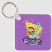 Dino Ranch | Min en Clover Sleutelhanger (Voorkant)