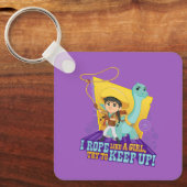 Dino Ranch | Min en Clover Sleutelhanger (Voorkant)