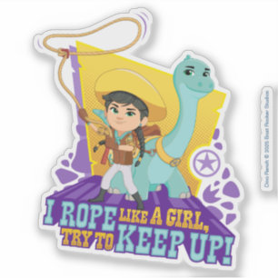 Dino Ranch   Min en Clover Sticker
