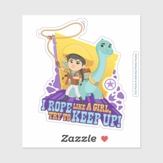 Dino Ranch | Min en Clover Sticker (Vel)