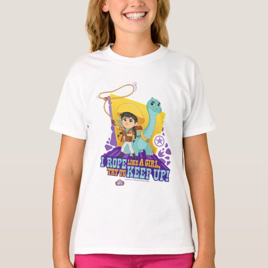 Dino Ranch | Min en Clover T-shirt (Voorkant)