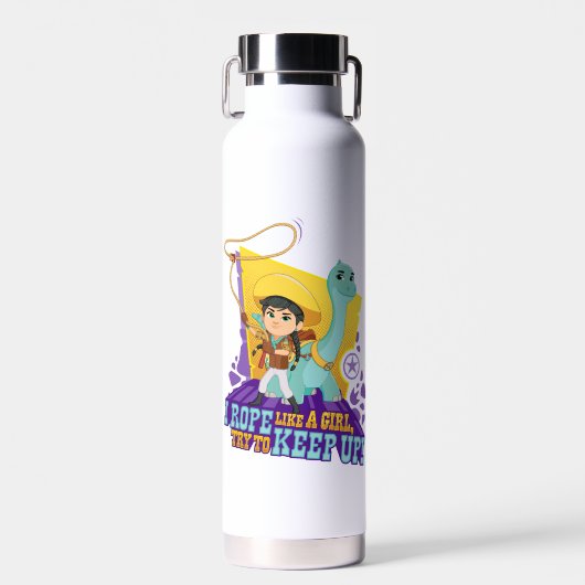 Dino Ranch | Min en Clover Waterfles (Voorkant)