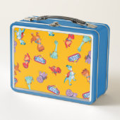 Dino Ranch Patroon op Geel (Voorkant)