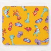 Dino Ranch Patroon op Geel Muismat (Voorkant)