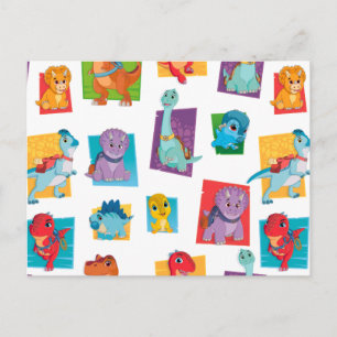 Dino Ranch Pattern Briefkaart