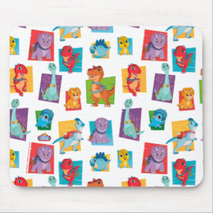 Dino Ranch Pattern Muismat