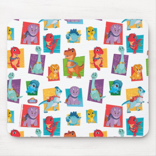 Dino Ranch Pattern Muismat (Voorkant)