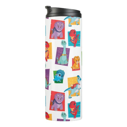 Dino Ranch Pattern Thermosbeker (Geroteerd rechts)