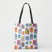 Dino Ranch Pattern Tote Bag (Voorkant)