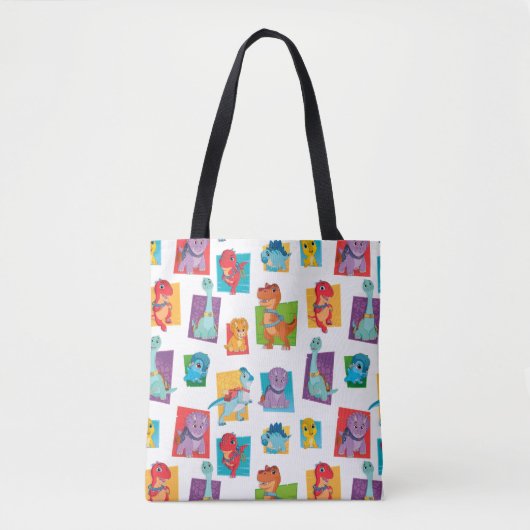 Dino Ranch Pattern Tote Bag (Voorkant)