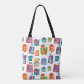 Dino Ranch Pattern Tote Bag (Achterkant)
