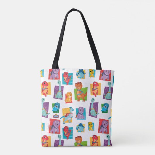Dino Ranch Pattern Tote Bag (Achterkant)