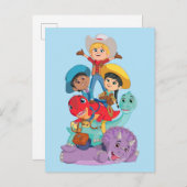 Dino Ranch Vrienden Briefkaart (Voorkant / Achterkant)