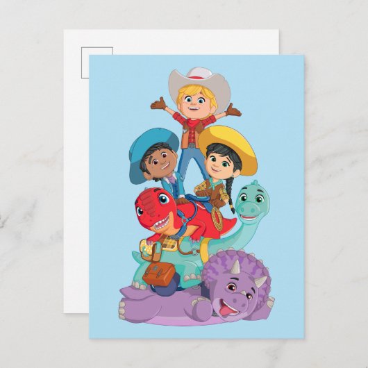 Dino Ranch Vrienden Briefkaart (Voorkant / Achterkant)