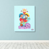 Dino Ranch Vrienden Canvas Afdruk (Insitu (Houten vloer))