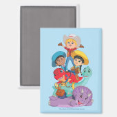 Dino Ranch Vrienden Magneet (Voorkant / Achterkant)