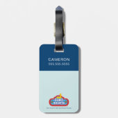 Dino Ranch Vrienden Ontwerp Bagagelabel (Achterkant verticaal)