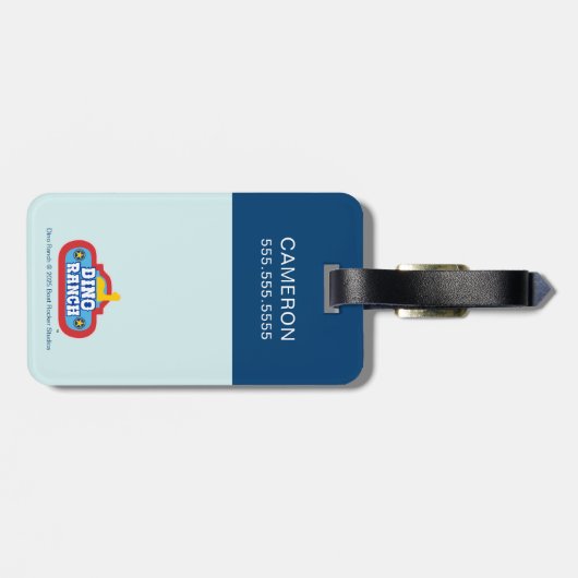 Dino Ranch Vrienden Ontwerp Bagagelabel (Achterkant horizontaal)